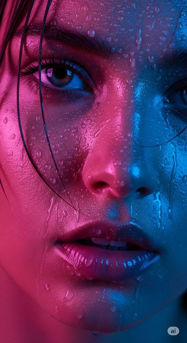 Create a hyper realistic, cinematic close-up portrait in Gemini prompt 