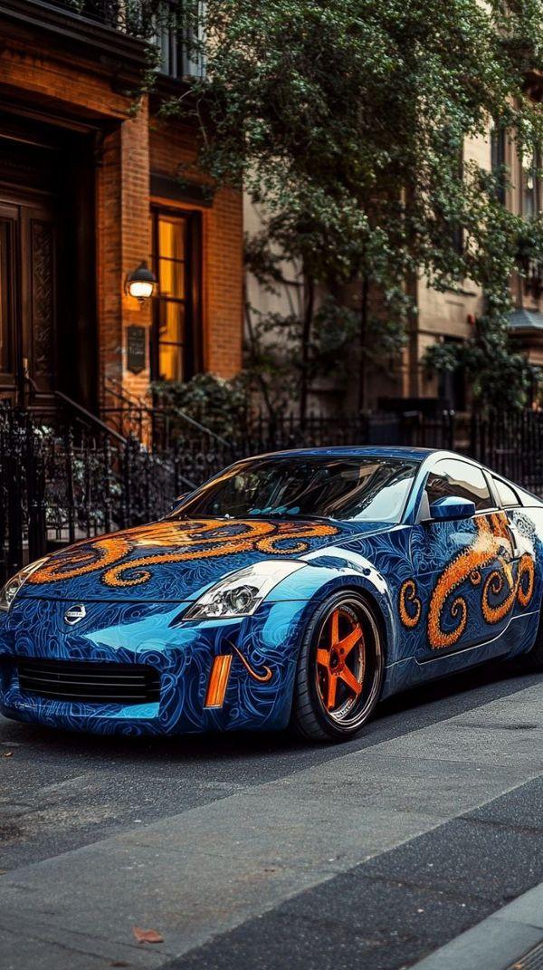 How redesign Nissan 350z with AI prompt 