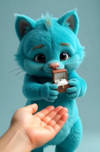 Prompt to create a video for turquoise character