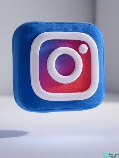 Visualize uploaded logo  as a 3D object fully covered in fine soft
