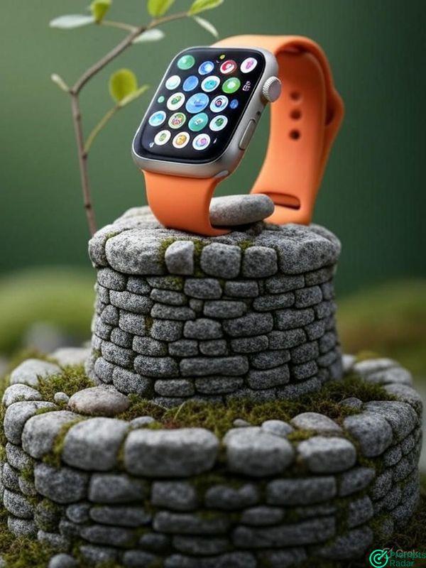 A close-up shot captures a smartwatch with Grok prompt 