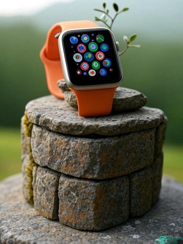 A close-up shot captures a smartwatch with Grok prompt 