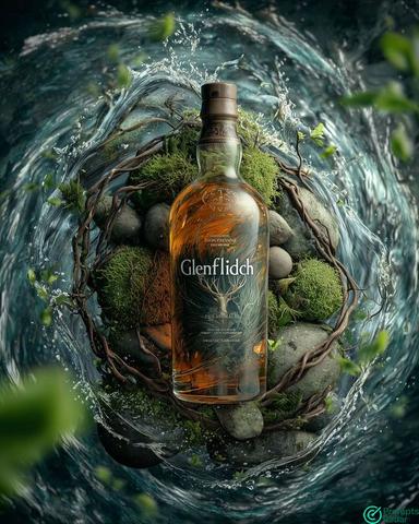 Midjourney prompt to create products in realistic poster