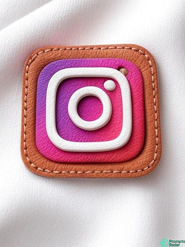 Ultra-realistic 3D render of the uploaded logo as a leather with a Grok prompt 