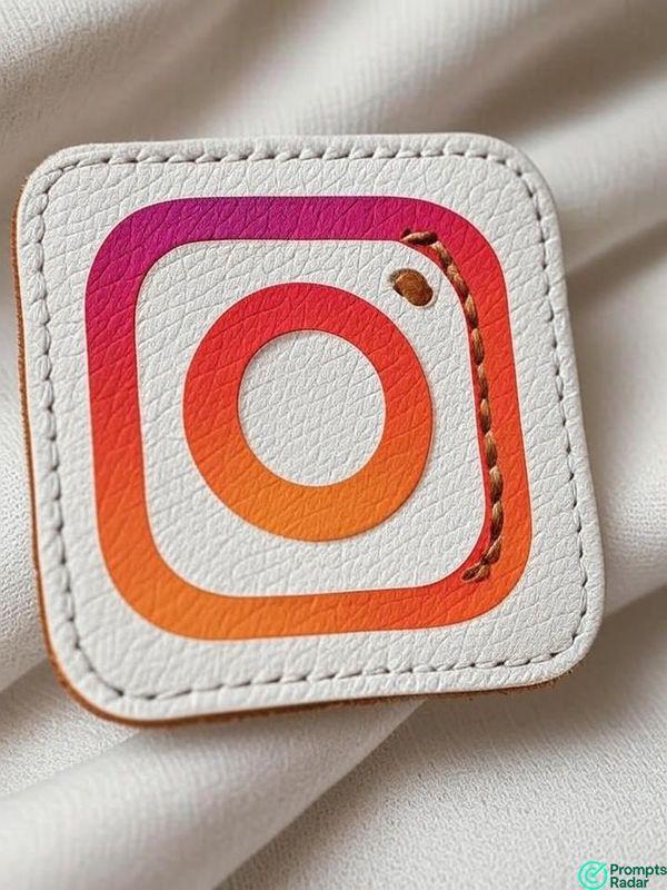 Ultra-realistic 3D render of the uploaded logo as a leather with a Grok prompt 