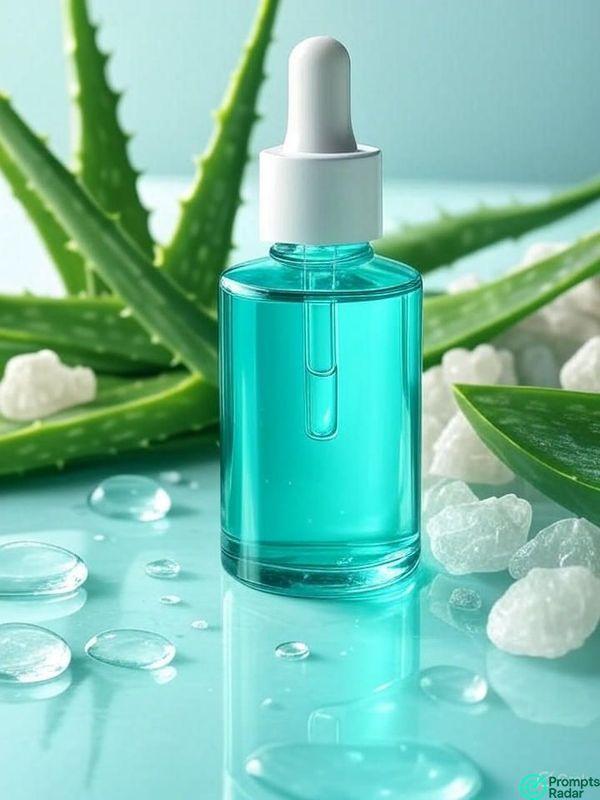 Professional advertising photography of product with AI prompt 