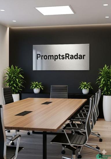 Ai prompt to create your office with your logo and brand name in Nano Banana 