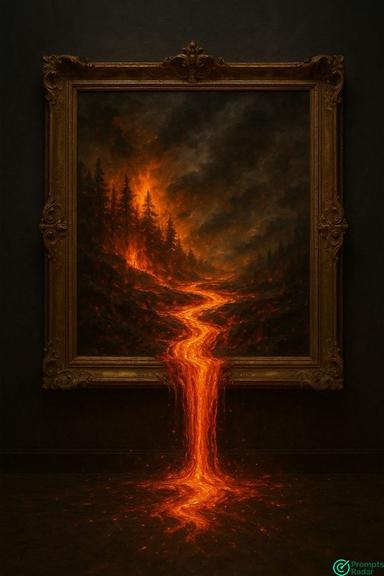 Fine art painting with Chatgpt5 prompt animates by Grok Imagine