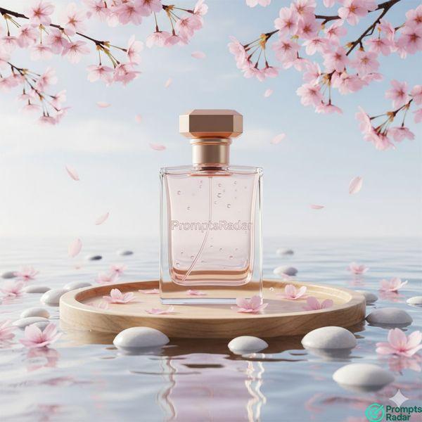 Ultra-realistic perfume bottle prompt with Gemini AI 
