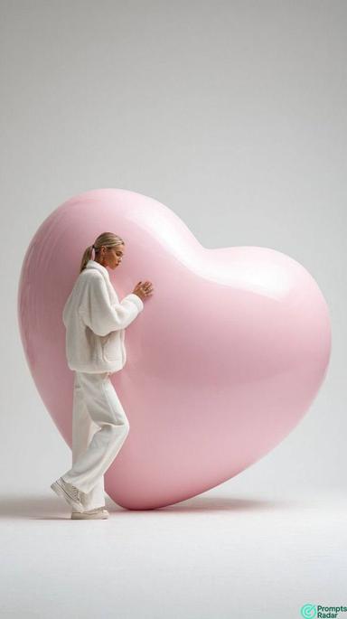 Surreal Valentine Fashion Editorial Ads with Midjourney prompt 