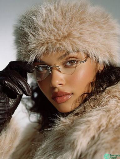 90s Fashion Editorial Portrait prompt with Midjourney 