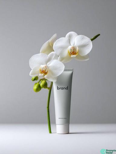 Minimalist Rams Style Skincare Product Photography prompt with Midjourney 