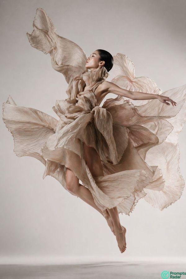 High-Fashion Ethereal Floating Editorial Photography prompt for ChatGPT