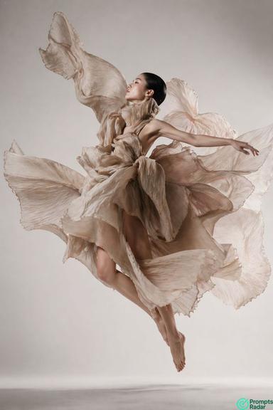 High-Fashion Ethereal Floating Editorial Photography prompt for ChatGPT