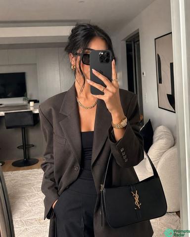 Instagram prompt for Fashion Influencer Mirror Selfie