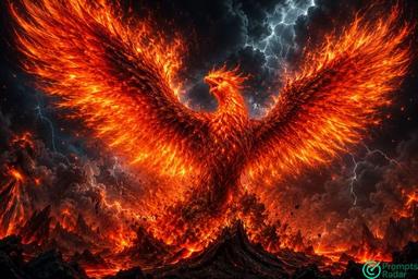 Image prompt to create Epic Phoenix Rebirth
