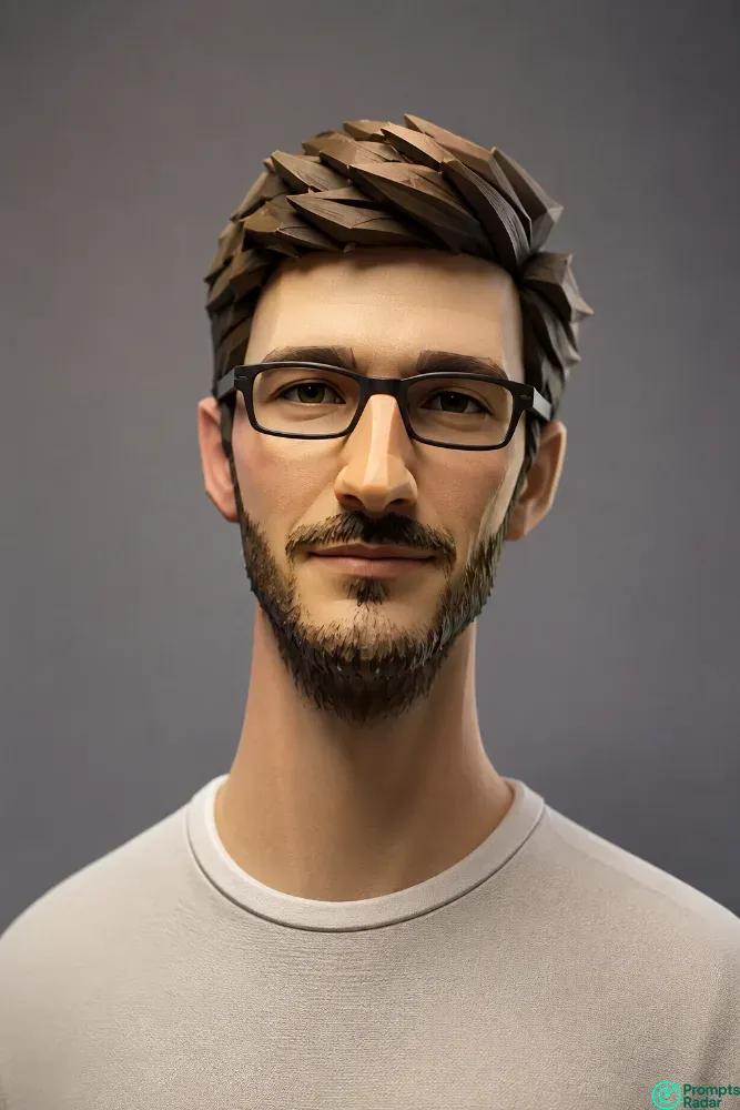 Stylized 3D Collectible Figurine Portrait prompt Masculine Designer Art Caricature with ChatGPT 