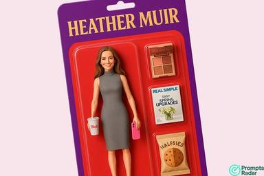 Photorealistic Action Figure Product Photography prompt