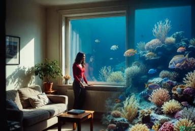 Another World Next Door: Photorealistic Parallel Universe Window Art