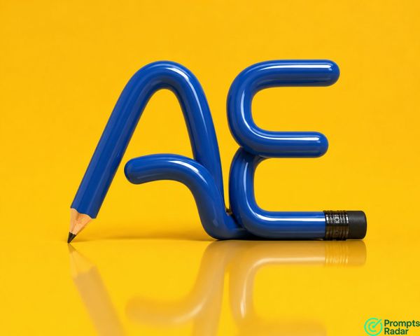 Hyper-Realistic 3D Letter Sculpture prompt Glossy Blue Pencil Octane Render Hyper-Realistic 3D Letter Sculpture prompt Glossy Blue Pencil Octane Render