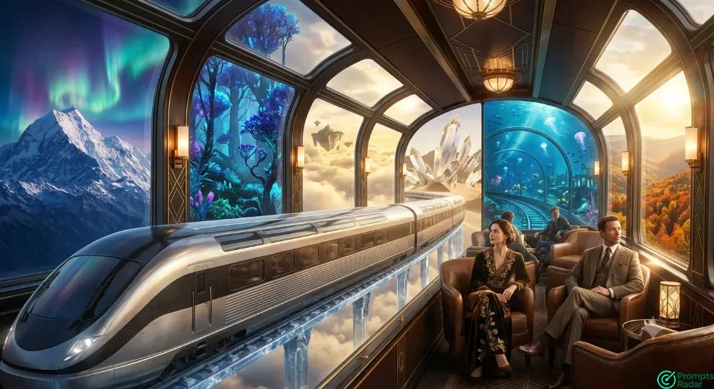 Luxury Train Journey: Impossible Landscapes in Cinematic Detail Luxury Train Journey: Impossible Landscapes in Cinematic Detail
